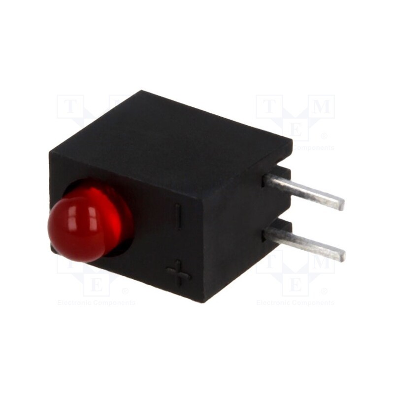 20 pcs : L-710A8CB/1ID - LED, in housing, red, 3mm, No.of diodes: 1, 20mA, Lens: red,diffused