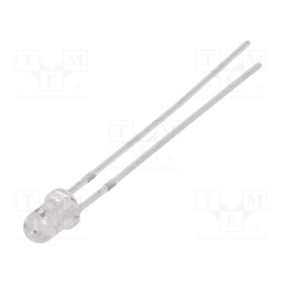 10 pcs : OSRBMS3131A - LED, 3mm, red/blue, bicolour, 30°, 3÷4.5V, 20mA, Lens: transparent