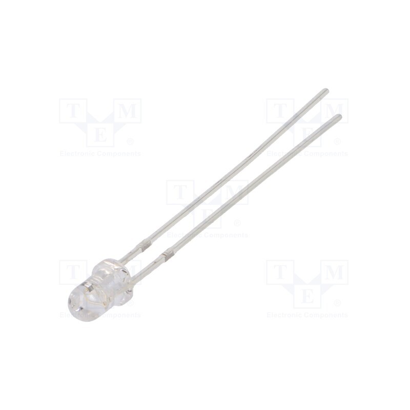 10 pcs : OSRBMS3131A - LED, 3mm, red/blue, bicolour, 30°, 3÷4.5V, 20mA, Lens: transparent