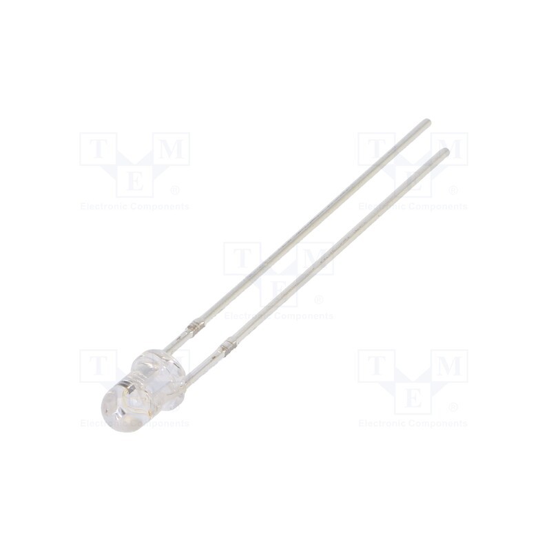 10 pcs : OSYBMS3131A - LED, 3mm, yellow/blue, bicolour, 30°, 3÷4.5V, 20mA, Front: convex