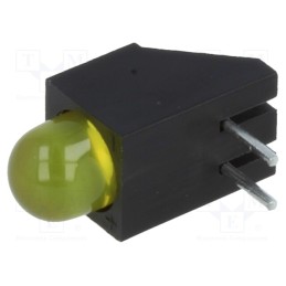 10 pcs : L-1503CB/1YD - LED, in housing, yellow, 5mm, No.of diodes: 1, 20mA, 60°, 2.1÷2.5V
