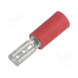 50 pcs : VDADF1.25-110A-8 RD (S)(LF) K - Terminal: flat, 2.8mm, 0.8mm, female, 0.5÷1.5mm2, crimped, red