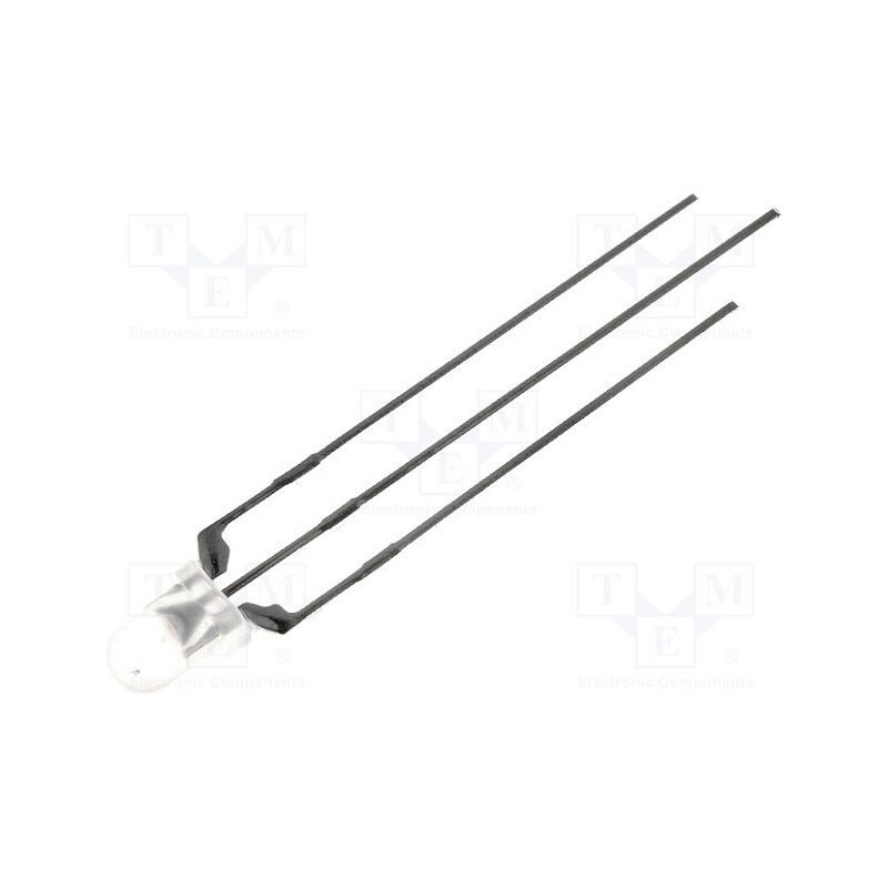 10 pcs : L-115WEGW - LED, 3mm, red/green, 60°, Front: convex, 2÷2.5/2.2÷2.5V