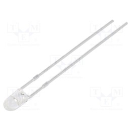 10 pcs : L-7104VBC-D - LED, 3mm, blue, 2100÷3700mcd, 30°, Front: convex, 3.3÷4V