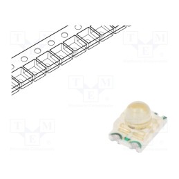 10 pcs : KPBD-3224SURKCGKC - LED, SMD, 1210, red/green, 3.2x2.4x2.4mm, 20°, 1.95÷2.5/2.1÷2.5V