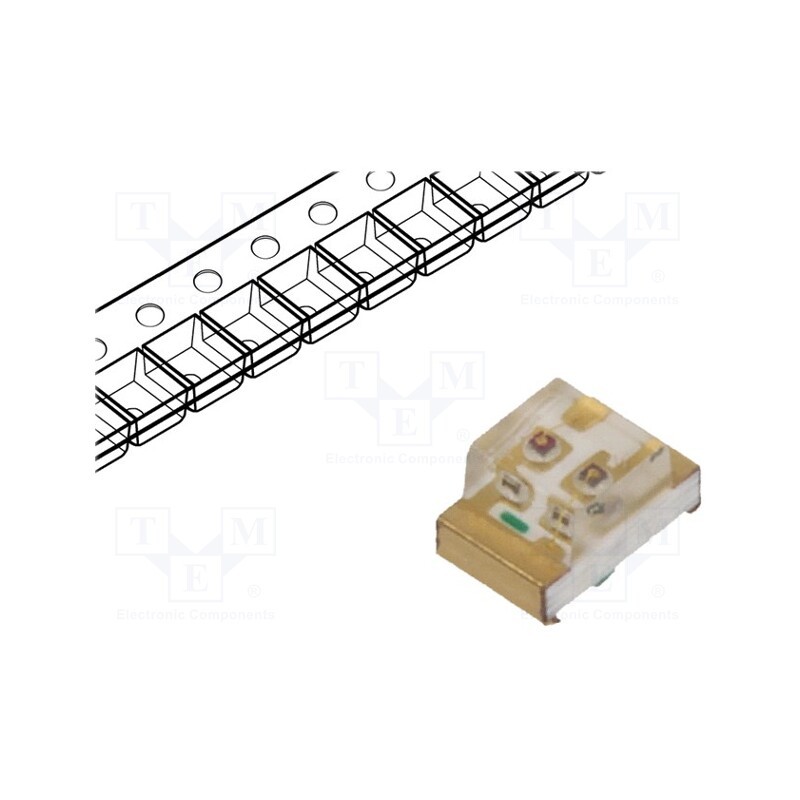10 pcs : KPB-2012SURKCGKC - LED, SMD, 0805, red/green, 2x1.25x1.1mm, 150°, 1.95÷2.5/2.1÷2.5V