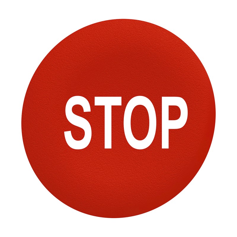 1 pcs - Schneider Electric Push Button Cap for Use with ZB4FA0 and ZB5FA0 Pushbuttons