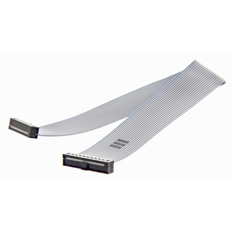 1 pcs - Samtec TCSD Series Flat IDC Socket Cable Assembly, 2x10-Way, 2mm Pitch, 200mm Length, Tiger Eye IDC to Tiger Eye IDC