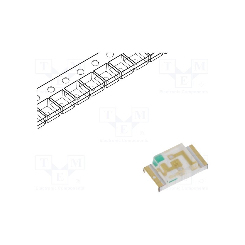 10 pcs : KP-3216QBC-D - LED, SMD, 1206, blue, 40÷100mcd, 3.2x1.6x1.1mm, 120°, 3.3÷4V, 20mA