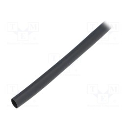 10 m : RNF-100-1/4-0 - Heat shrink sleeve, glueless,flexible, 2: 1, 6.4mm, L: 10m, black