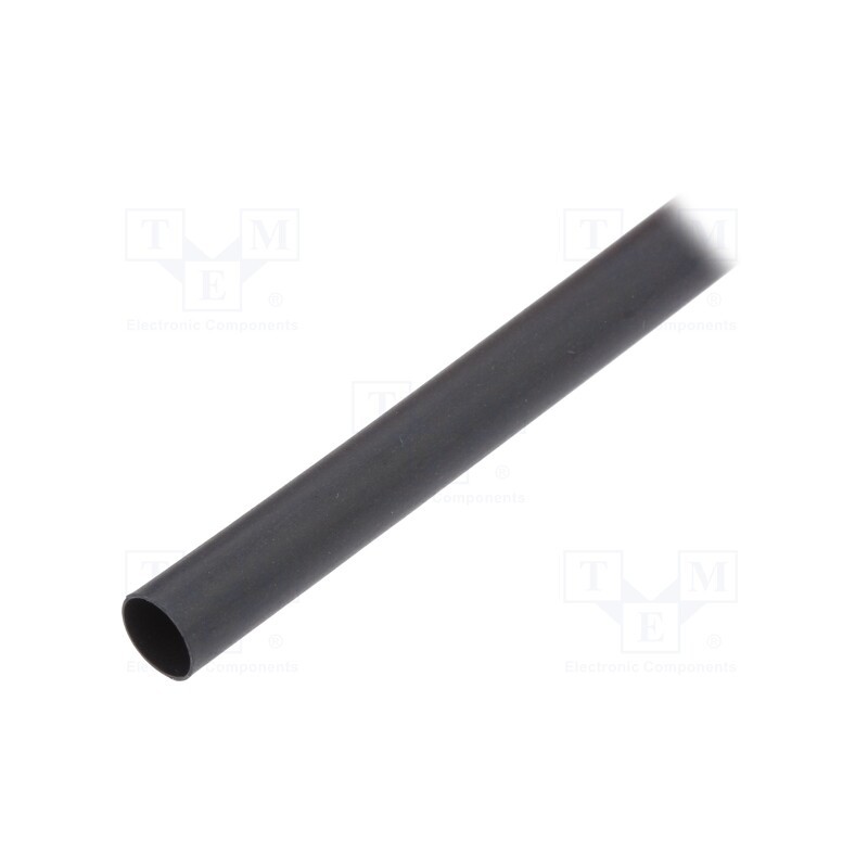 10 m : RNF-100-1/4-0-STK - Heat shrink sleeve, glueless,flexible, 2: 1, 6.4mm, L: 1.2m, black