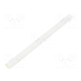 10 m : RNF-100-1/4-9 - Heat shrink sleeve, glueless,flexible, 2: 1, 6.4mm, L: 10m, white