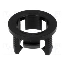 50 pcs : FIX-LED5-6 - LED holder, 5mm, one-piece, black, UL94V-2, L: 6.1mm, Mat: polyamide