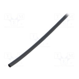 10 m : RNF-100-1/8-0 - Heat shrink sleeve, glueless,flexible, 2: 1, 3.2mm, L: 10m, black