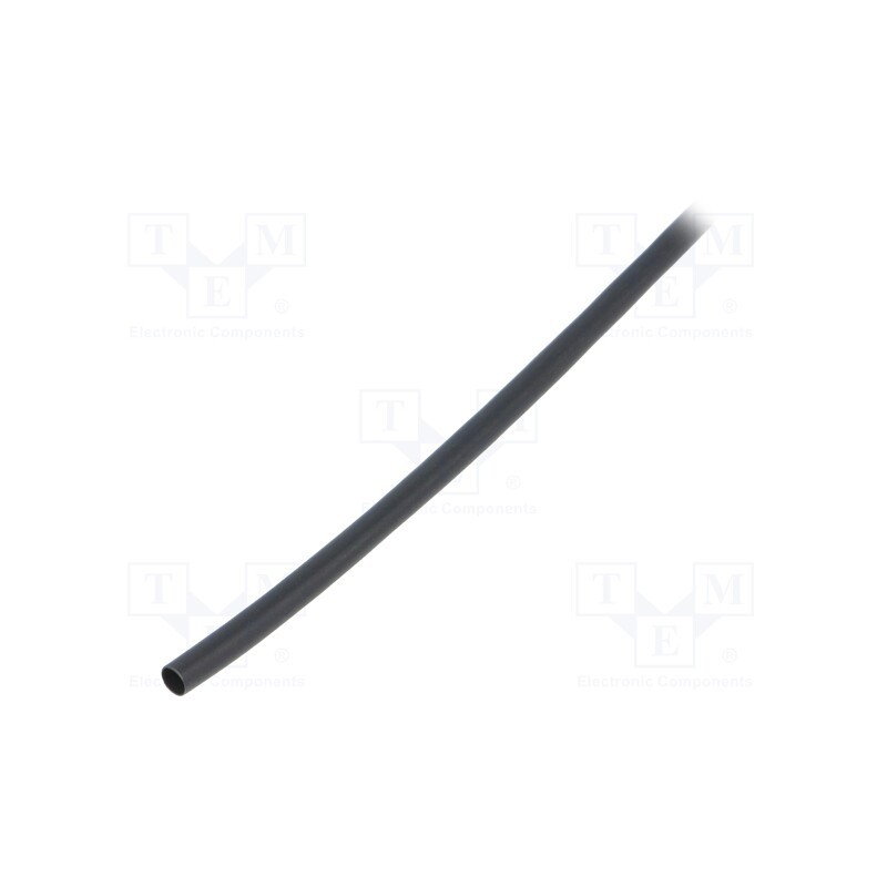 10 m : RNF-100-1/8-0 - Heat shrink sleeve, glueless,flexible, 2: 1, 3.2mm, L: 10m, black