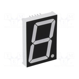 10 pcs : OPD-S15013LY-BW - Display: LED, 7-segment, 38.1mm, 1.5', No.char: 1, yellow, 90mcd