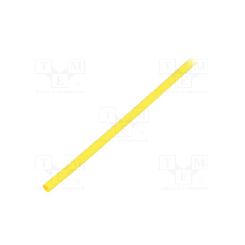 10 m : RNF-100-1/8-4 - Heat shrink sleeve, glueless,flexible, 2: 1, 3.2mm, L: 10m, yellow