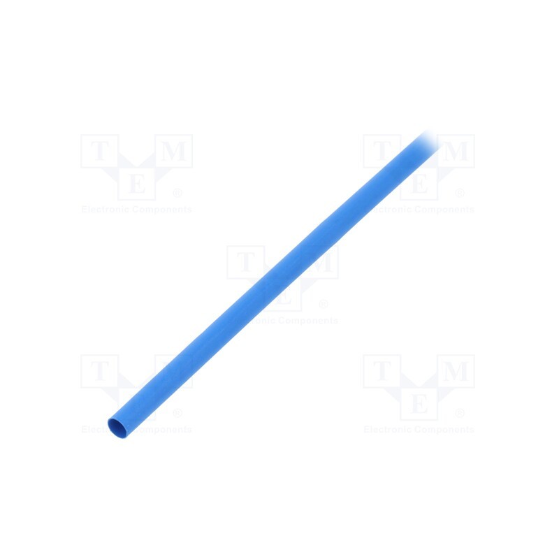 10 m : RNF-100-1/8-6-STK - Heat shrink sleeve, glueless,flexible, 2: 1, 3.2mm, L: 1.2m, blue