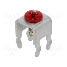10 pcs : 01/02/7696 - Terminal: screw terminal, THT,screw terminal, red, 7x5mm