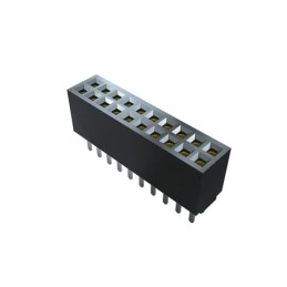 2 pcs - Samtec SFM Series Vertical Surface Mount PCB Socket, 10-Contact, 2-Row, 1.27mm Pitch, Through Hole Termination