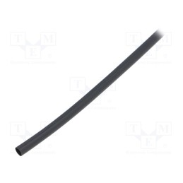 10 m : RNF-100-3/16-0 - Heat shrink sleeve, glueless,flexible, 2: 1, 4.8mm, L: 10m, black