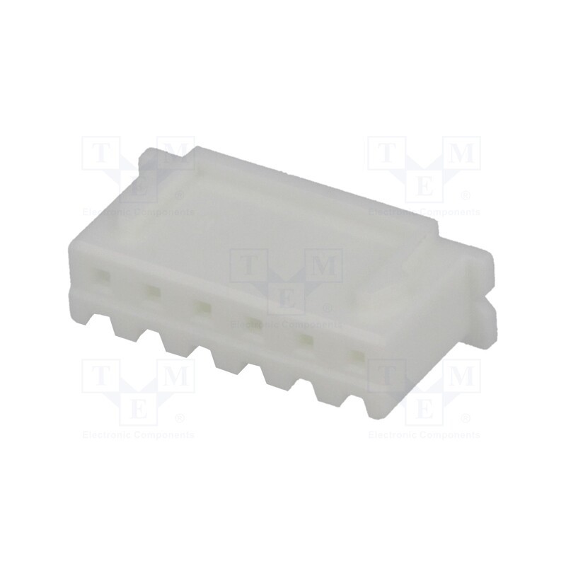 50 pcs : XHP-6 - Plug, wire-board, female, XH, 2.5mm, PIN: 6, w/o contacts, for cable