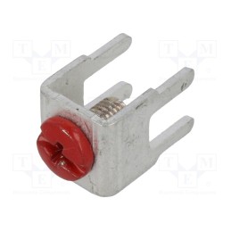 10 pcs : 01/02/7772 - Terminal: screw terminal, THT,screw terminal, red, 7.5x5mm