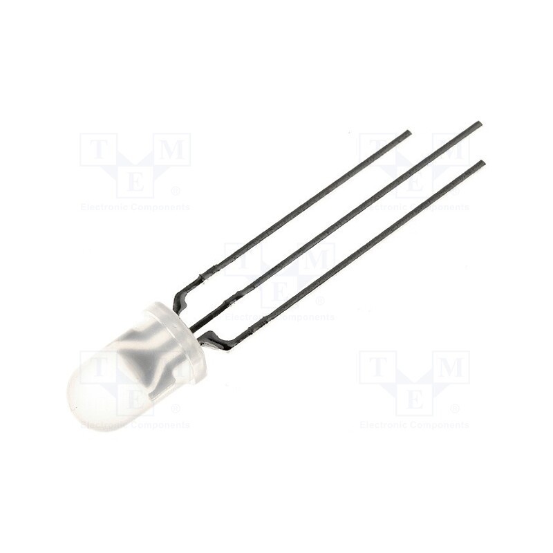 10 pcs : L-59EYW - LED, 5mm, red/yellow, 60°, Front: convex, 2÷2.5/2.1÷2.5V