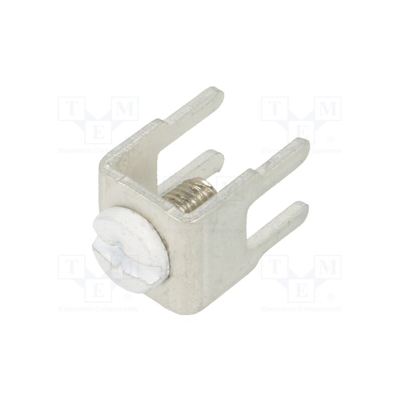 10 pcs : 01/04/7772 - Terminal: screw terminal, THT,screw terminal, white, 7.5x5mm