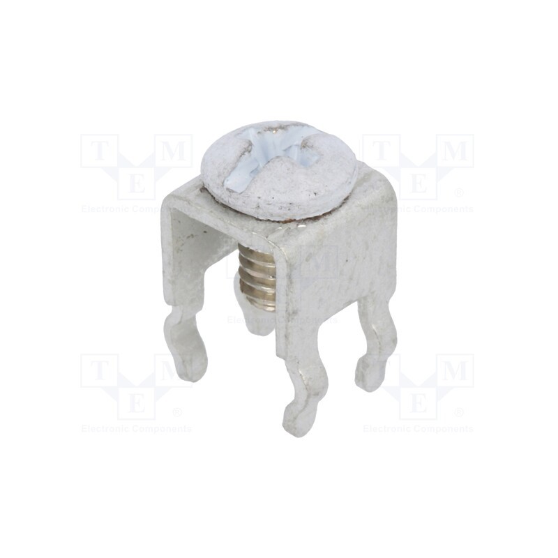 10 pcs : 01/04/7797 - Terminal: screw terminal, THT,screw terminal, white, 7x5mm