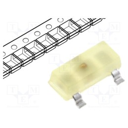 10 pcs : KM-23YD-F - LED, SMD, SOT23, yellow, 1.6÷5mcd, 3x1.3x1.05mm, 140°, 2.1÷2.5V