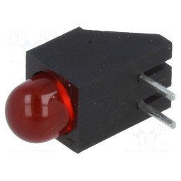 10 pcs : L-1503CB/1ID - LED, in housing, red, 5mm, No.of diodes: 1, 20mA, Lens: red,diffused