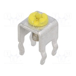 10 pcs : 01/07/7696 - Terminal: screw terminal, THT,screw terminal, yellow, 7x5mm