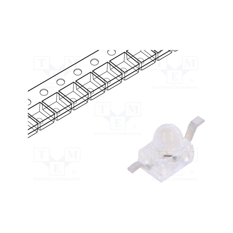 10 pcs : KM2520CGCK09 - LED, SMD, Gull wing, green, 400÷800mcd, 2.5x2x2.8mm, 20°, 2.1÷2.5V