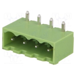 50 pcs : XY2500R-B(5.0)-4P - Pluggable terminal block, Contacts ph: 5mm, ways: 4, angled 90°