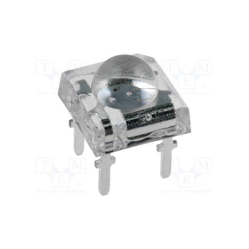 10 pcs : OSM5D3Z2C1P - LED Super Flux, 7.62x7.62mm, white warm, 11000mcd, 120°, 20mA