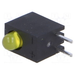 20 pcs : L-934CB/1YD - LED, in housing, yellow, 3mm, No.of diodes: 1, 20mA, 60°, 2.1÷2.5V