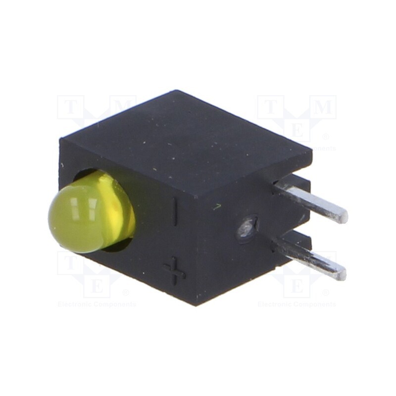 20 pcs : L-934CB/1YD - LED, in housing, yellow, 3mm, No.of diodes: 1, 20mA, 60°, 2.1÷2.5V
