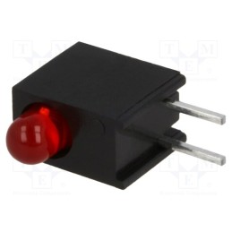 20 pcs : L-934EW/1ID - LED, in housing, red, 3mm, No.of diodes: 1, 20mA, Lens: red,diffused