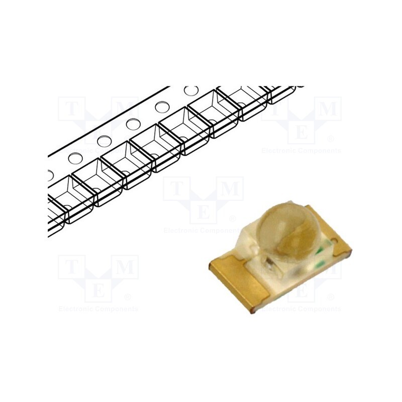 20 pcs : KPTD-3216CGCK - LED, SMD, 1206, green, 120÷300mcd, 3.2x1.6x1.8mm, 35°, 2.1÷2.5V