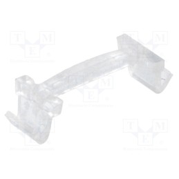 20 pcs : C14409_FLORENCE-1R-CLIP-B - Holder, polycarbonate, transparent, 6x23.6mm