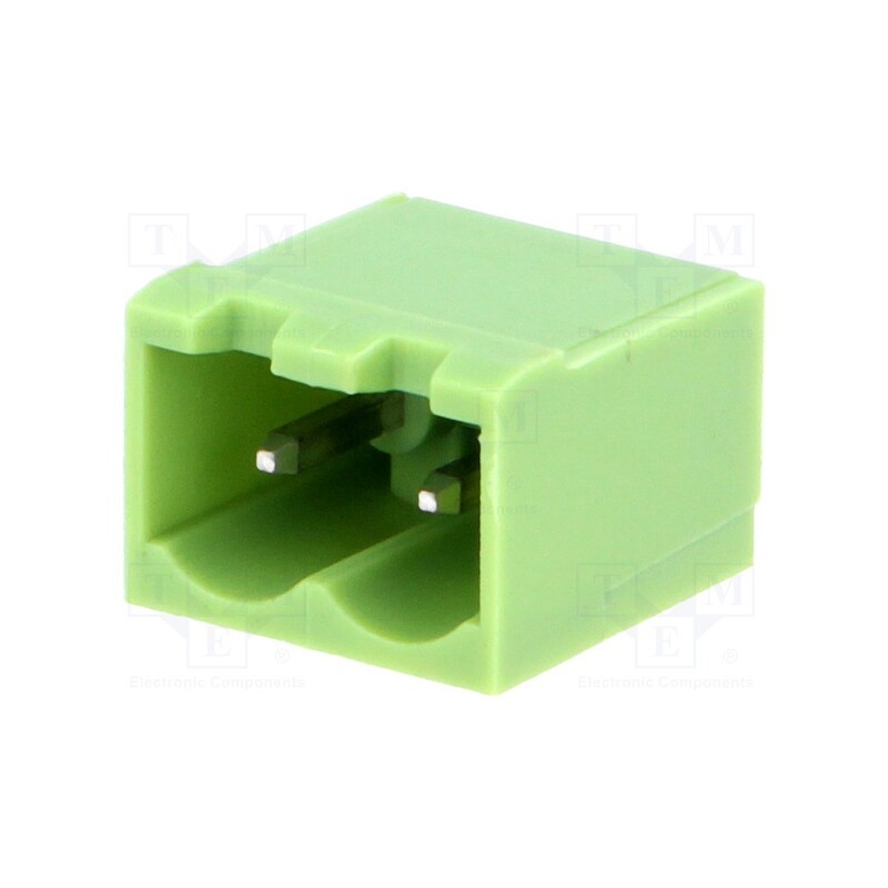 50 pcs : XY2500V-B(5.0)-2P - Pluggable terminal block, Contacts ph: 5mm, ways: 2, straight