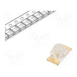 20 pcs : KPTD-3216SYCK - LED, SMD, 1206, yellow, 700÷800mcd, 3.2x1.6x1.8mm, 40°, 2÷2.5V, 20mA