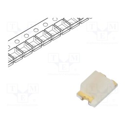 50 pcs : LY R976 - LED, SMD, 0805, yellow, 2.1x1.35x0.9mm, 150°, 2÷2.5V, 20mA, CHIPLED®