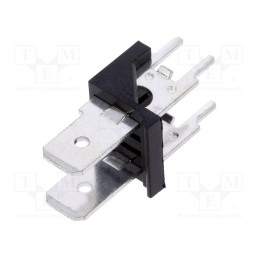 50 pcs : XY256V-A(7.62)-2PIN - Terminal: spade terminal strip, 6.3mm, THT, 250V, straight, ways: 2