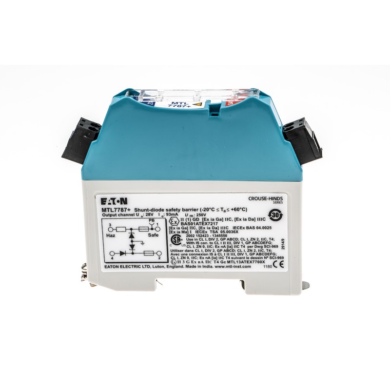 1 pcs - Eaton 1 Channel Zener Barrier, Intrinsic Safety Barrier, Analogue Output, ATEX