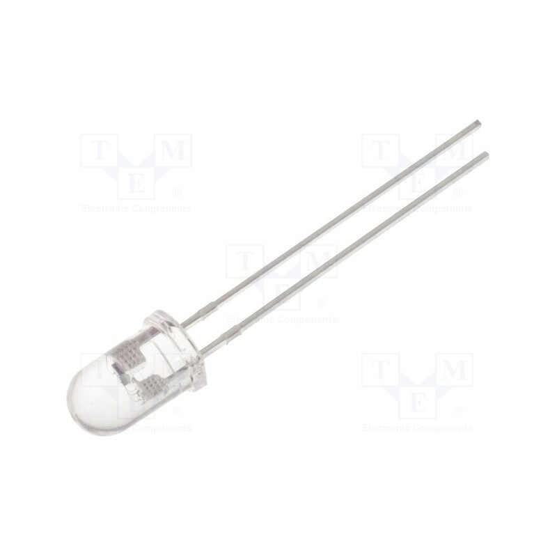10 pcs : OST1MK5A31A - LED, 5mm, RGB, blinking,tricolour, 30°, 3.8÷5V, 20mA, Front: convex