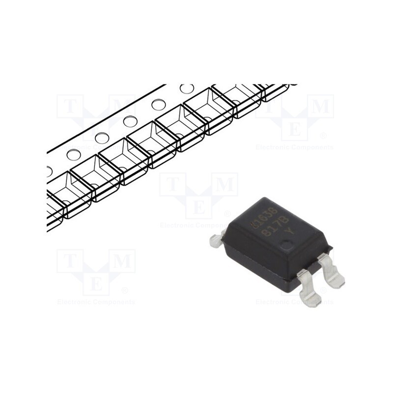 20 pcs : LTV-817S-TA1-B - Optocoupler, SMD, Ch: 1, OUT: transistor, Uinsul: 5kV, Uce: 35V, reel