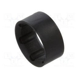 10 set : CR-174L - LED holder, 5mm, two-piece, black, UL94V-2, L: 9mm, Mat: polyamide