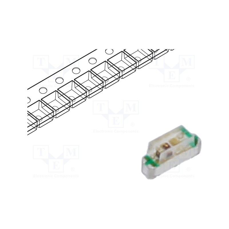 10 pcs : KPBA-2006SURKZGKC - LED, SMD, red/green, 60÷240mcd,100÷450mcd, 2x0.6x1.05mm, 140°